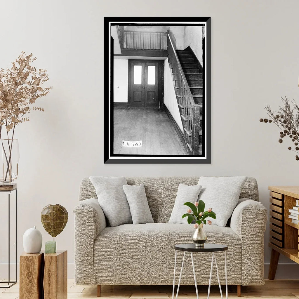 Historic Framed Print, Rush-Thornton House, U.S. Highway 29, Tuskegee, Macon County, AL - 5, 17-7/8" x 21-7/8"