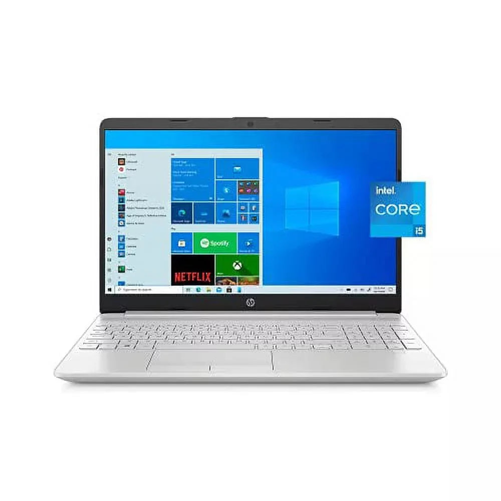 HP 2022 15.6" HD Touchdisplay Laptop PC Intel 4-Core i5-1135G7 24GB DDR4 512GB NVMe SSD Iris Xe Graphics Webcam HDMI WiFi AC RJ45 BT USB-C Backlit Keyboard Silver Windows 10 Pro w/RE Accessories