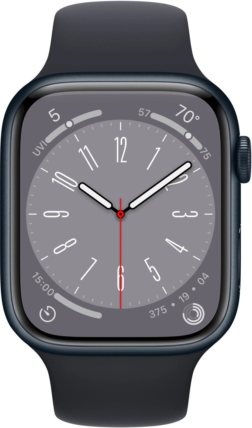 Restored Apple Watch Gen 8 Series 8 45mm Midnight Aluminum - Midnight Sport Band 3K758LL/A (Refurbished)