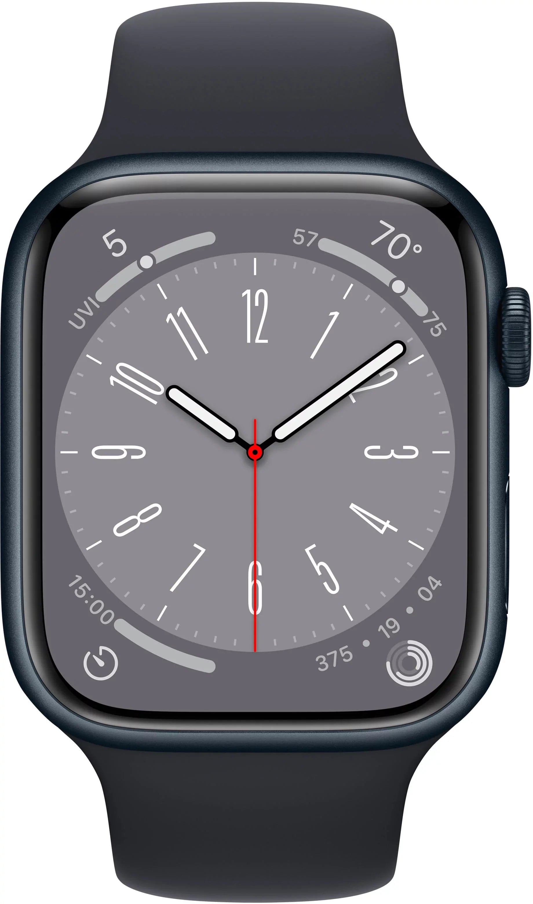Restored Apple Watch Gen 8 Series 8 45mm Midnight Aluminum - Midnight Sport Band 3K758LL/A (Refurbished)