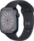Restored Apple Watch Gen 8 Series 8 45mm Midnight Aluminum - Midnight Sport Band 3K758LL/A (Refurbished)