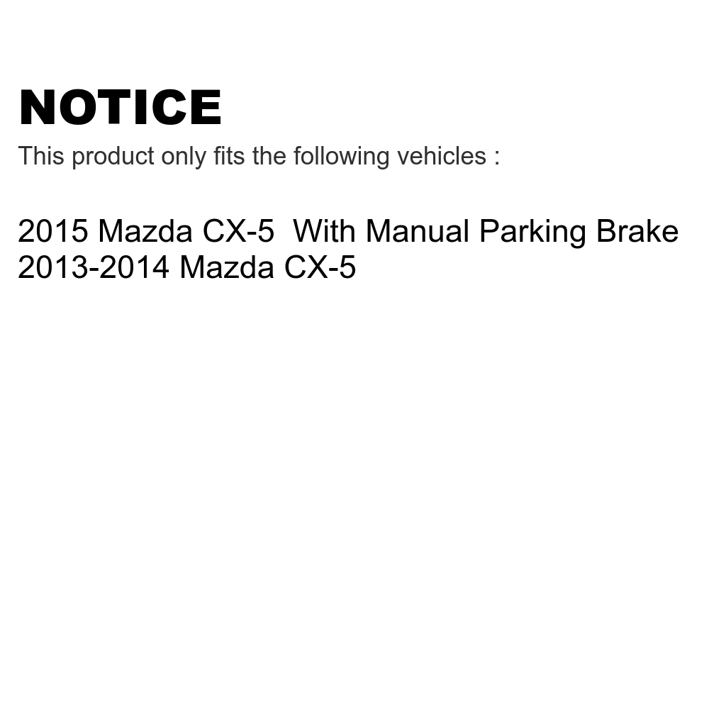 Front Rear Semi-Metallic Brake Pads Kit For Mazda CX-5 KSM-100199