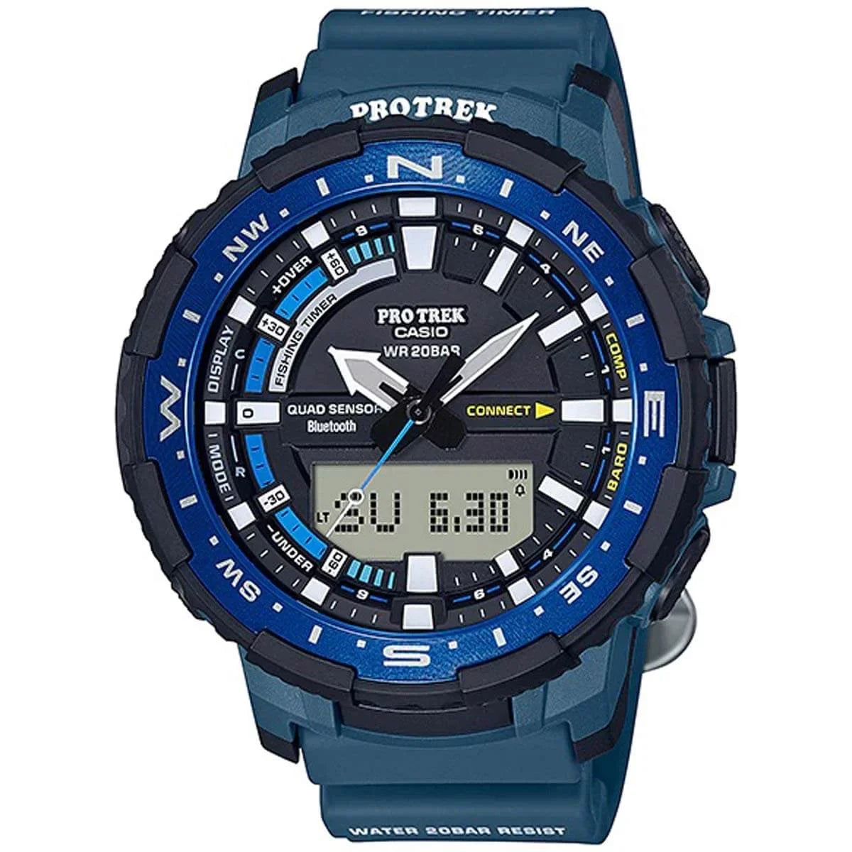 Casio PRTB70-2 Men's Pro Trek Blue Resin Strap Ana-Digi Watch