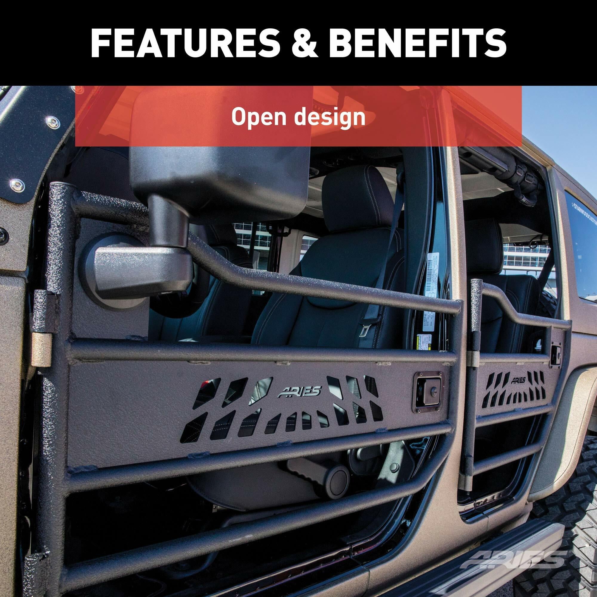 Aries Offroad Tubular Door - AR15009 Fits select: 2013 JEEP WRANGLER, 2008 JEEP WRANGLER UNLIMITED