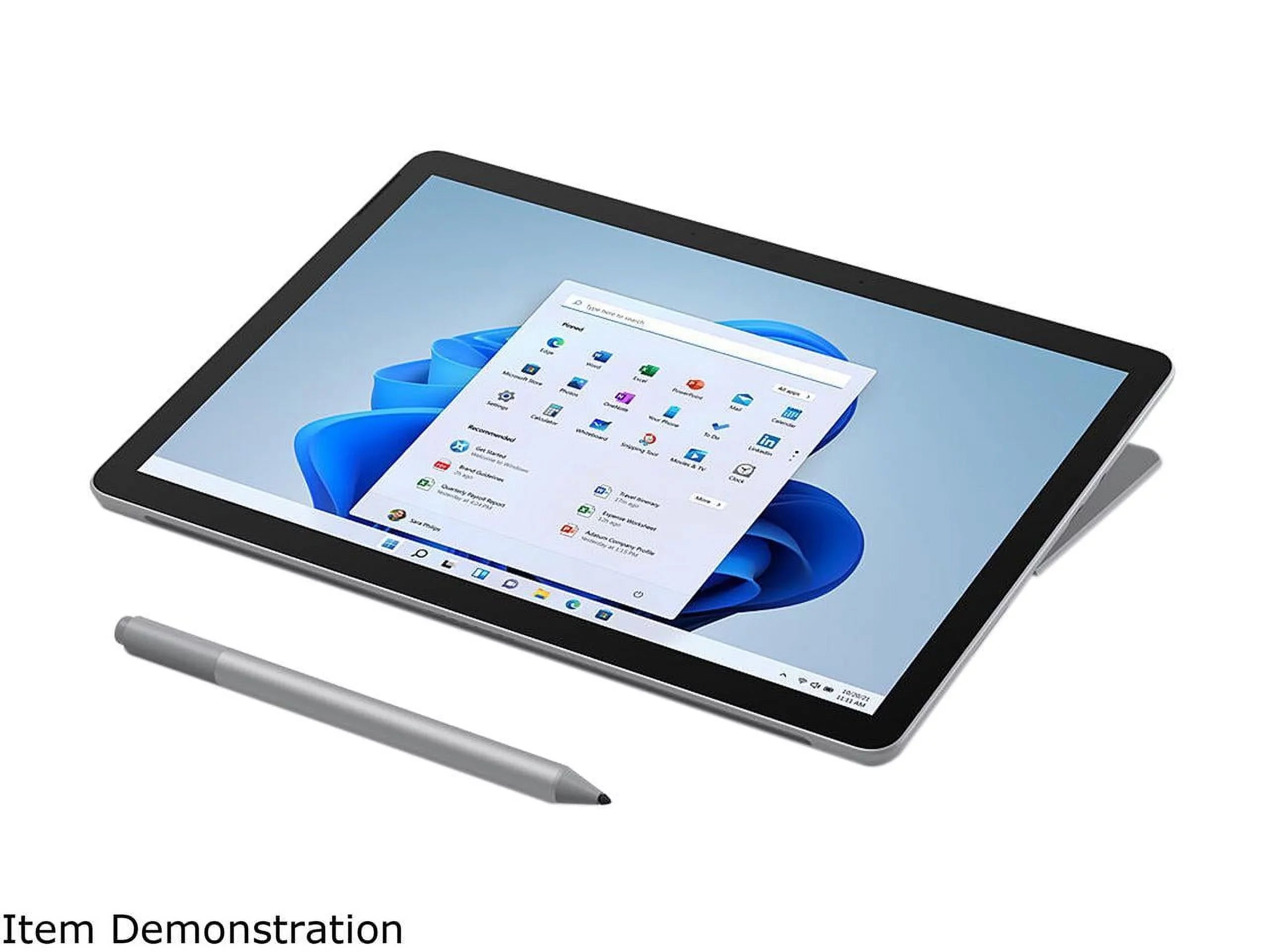 Microsoft Surface Go 3 10.5" Pixel Sense Display, 10 Point Multi-Touch, Intel Core i3-10100Y, 8GB RAM, 128GB SSD, PLatitudeinum, Windows 11, 8VC-00001