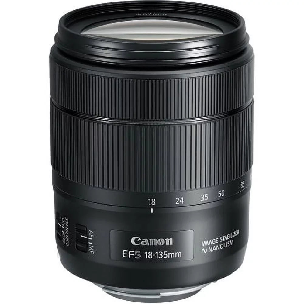 Canon EOS 7D Mark II DSLR Camera W/ 18-135mm f/3.5-5.6 IS USM Lens & W-E1 + More