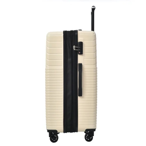 Zateety Hardshell Luggage Sets 3 Piece double spinner 8 wheels Suitcase with TSA Lock Lightweight 20''24''28''
