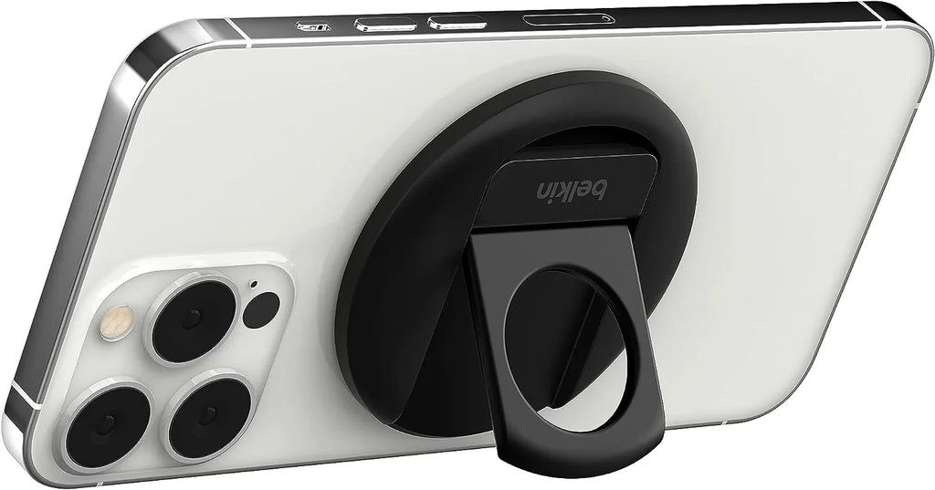 Belkin iPhone MagSafe Camera Mount for MacBook, iPhone Continuity Camera Mount, Turn iPhone to Webcam, Compatible with MacBook Pro, Air, iPhone 15, iPhone 14, iPhone 13, iPhone 12 - Black