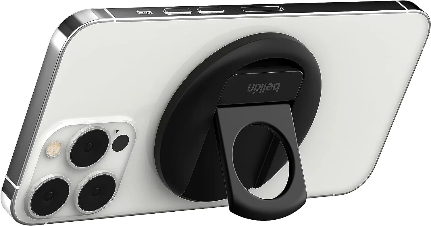 Belkin iPhone MagSafe Camera Mount for MacBook, iPhone Continuity Camera Mount, Turn iPhone to Webcam, Compatible with MacBook Pro, Air, iPhone 15, iPhone 14, iPhone 13, iPhone 12 - Black