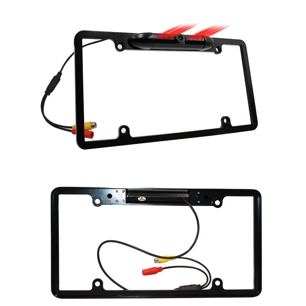 Car Rear View Backup Camera - License PLatitudee Frame with Night Vision