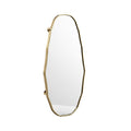 Modern Geometric Mirror with Gold Frame