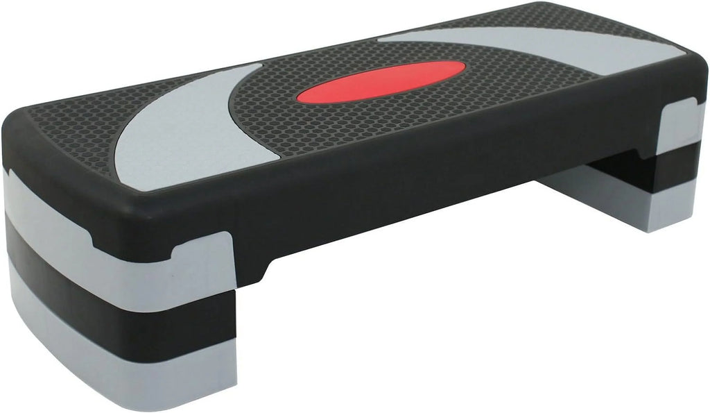 Height Adjustable Workout Aerobic Stepper Exercise Step PLatitudeform Riser 3 Levels for Fitness Strength Training
