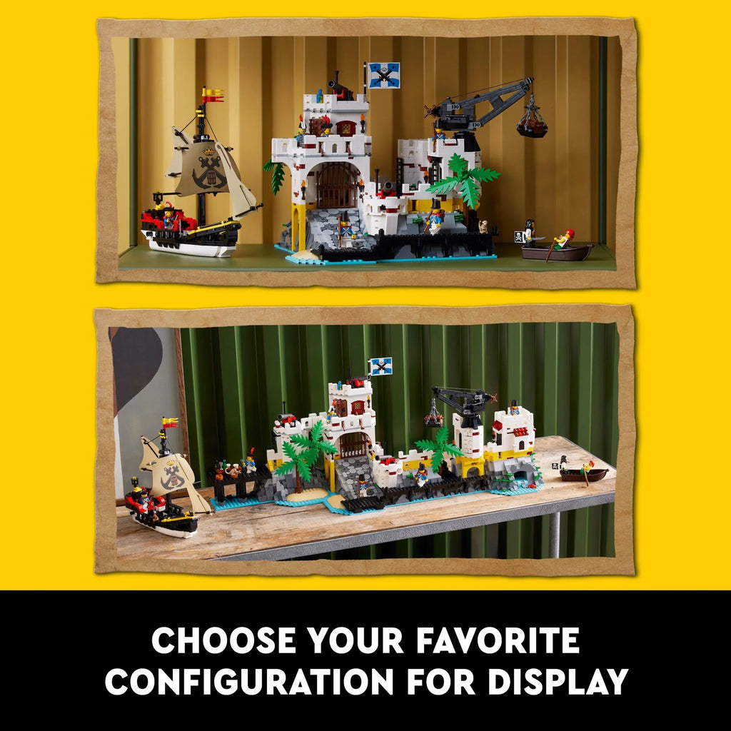 LEGO Icons Eldorado Fortress Building Kit, Pirate Gift, Includes Pirate Ship and 8 Minifigures, Nostalgic Gift Idea for Adults Who Love a Rewarding Project, Home Office Décor, 10320