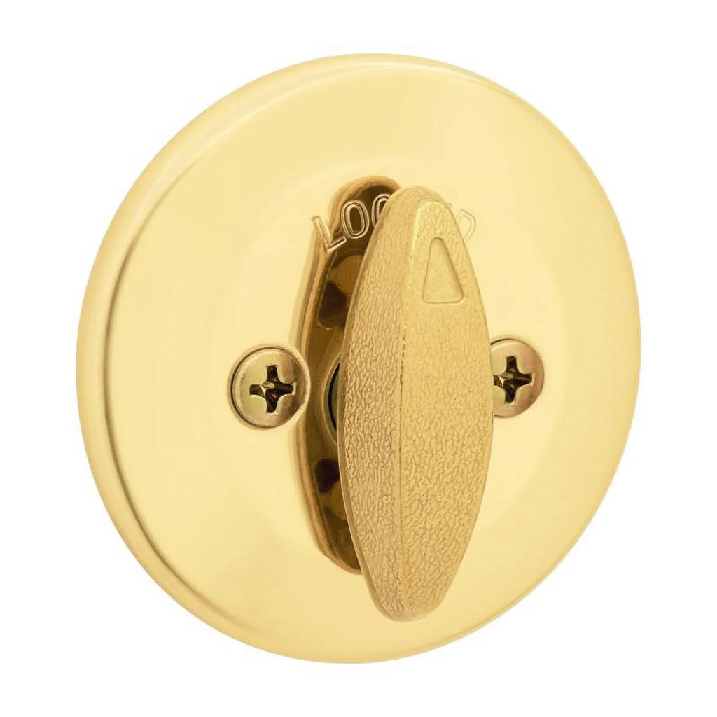 Kwikset 660 3 SMT CP RCAL RCS K6 Security Single-Cylinder Deadbolt, Polished Brass - Quantity 1