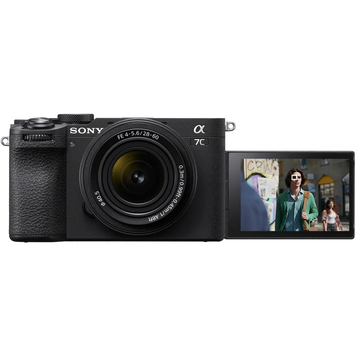 Sony a7C II Full Frame Mirrorless Camera Body with 28-60mm F4-5.6 Lens Black ILCE-7CM2L/B Bundle with Deco Gear Photography Bag Case + Extra Battery + Charger + Tripod + Software Kit & Accessories