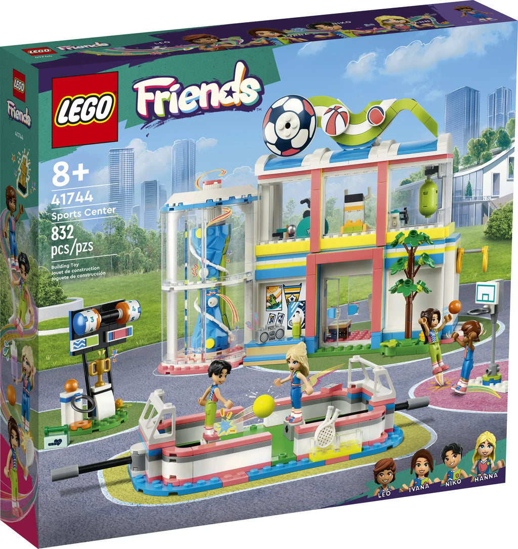 LEGO Friends Sports Center 41744 Building Toy Set for Boys and Girls Ages 8 and up, Includes Football, Basketball and Tennis Games, A Fun Gift for Kids Who Love Sports and Pretend Play