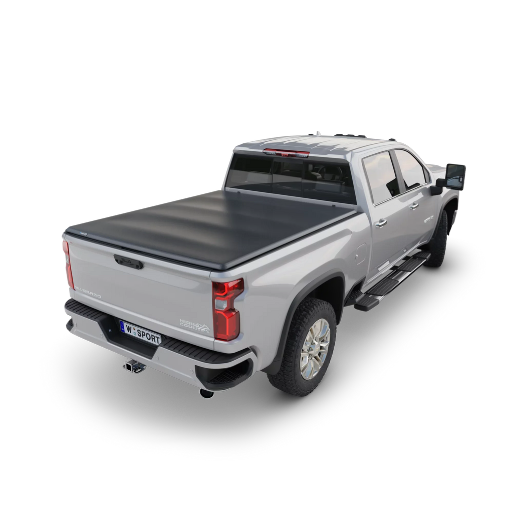 Worksport SC3 Soft Folding Truck Bed Tonneau Cover | 20-1255 | Fits 2019 - 2022 Chevrolet/GMC Silverado/Sierra 5'8” Short Box Bed
