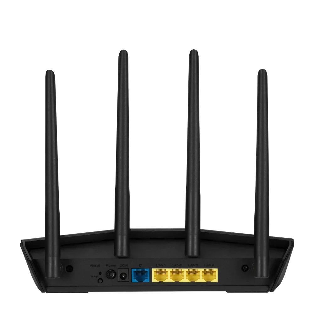 Asus RT-AX55 Wi-Fi 6 IEEE 802.11ax Ethernet Wireless Router - 2.40 GHz ISM Band - 5 GHz UNII Band - 4 x Antenna(4 x External) - 225 MB/s Wireless Speed - 4 x Network Port - 1 x Broadband Port - Gig...
