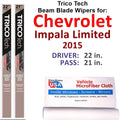 2015 Chevrolet Impala Limited Beam Blade Wipers (Set of 2)