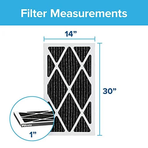 Filtrete 14x30x1, AC Furnace Air Filter, MPR 1200, Allergen Defense Odor Reduction, 6-Pack (exact dimensions 13.81 x 29.81 x 0.81)