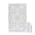 12x20x1 MERV 10 Pleated AC Furnace Air Filters by Glasfloss Industries. ( 8 Pack ) Exact Size: 11-1/2 x 19-1/2 x 7/8