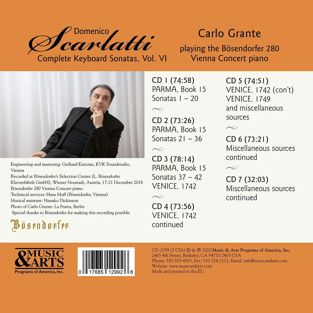 ScarLatitudeti / Grante - Complete Keyboard Sonatas 6 - CD