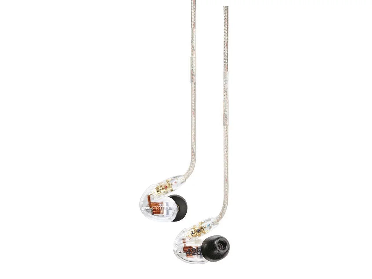 Shure SE425 Pro In-Ear Sound IsoLatitudeing Dual Driver Earphones - Clear