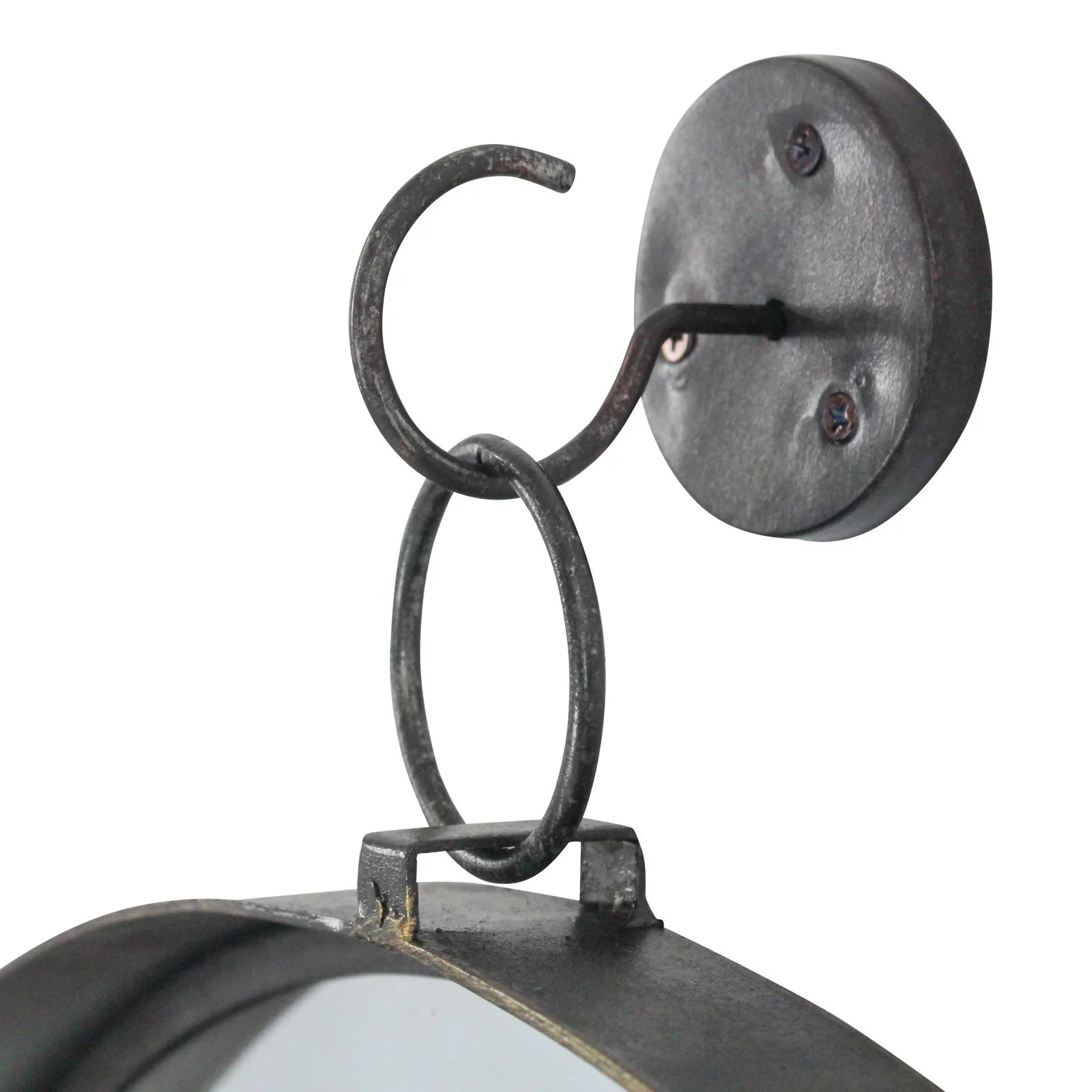 Aspire Home Accents Bescott Suspended Round Wall Mirror - 24W x 28H in.