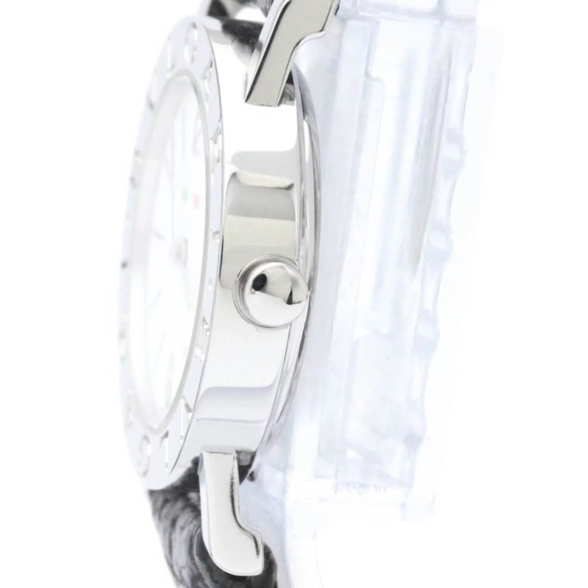 Pre-Owned Polished BVLGARI BVLGARI-BVLGARI Steel Quartz Ladies Watch BB26SL BF558550 (Good)
