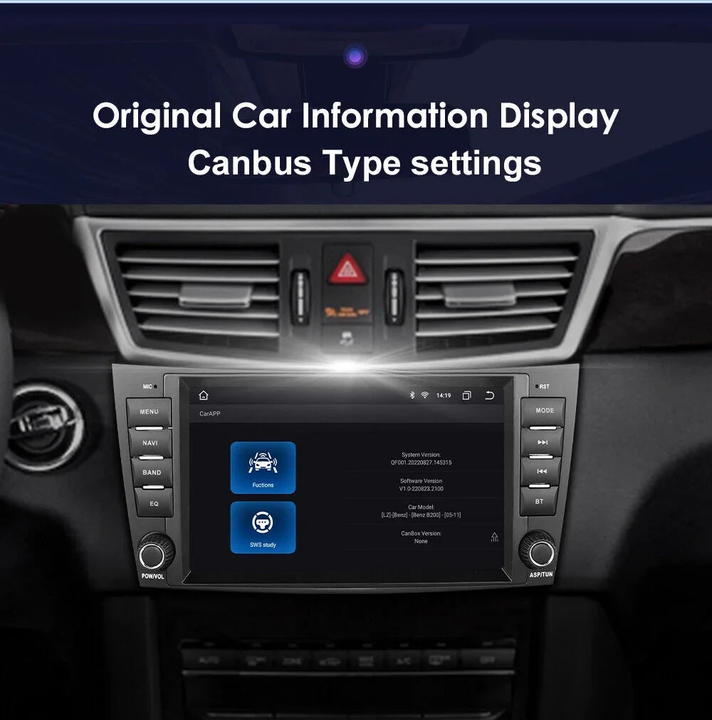 8" 1280*720 Car Carplay GPS Nav Stereo DSP Radio for Mercedes Benz E-Class W219
