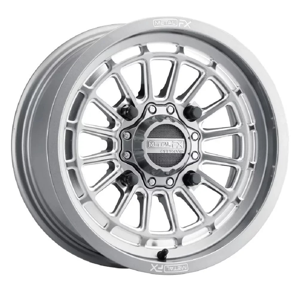 MetalFX Delta Contrast Cut 15" Wheels Gm 33" Race Tires Can-Am Maverick X3 / Honda Pioneer 1000 / Talon