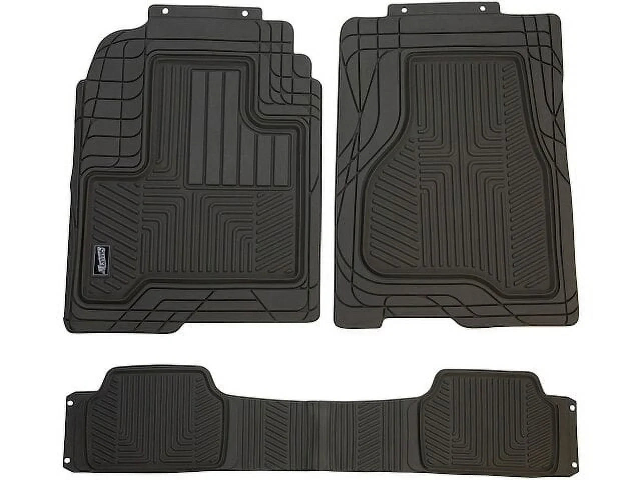Floor Mat Set 3 Piece - Compatible with 2007 - 2018 Ford Edge 2008 2009 2010 2011 2012 2013 2014 2015 2016 2017