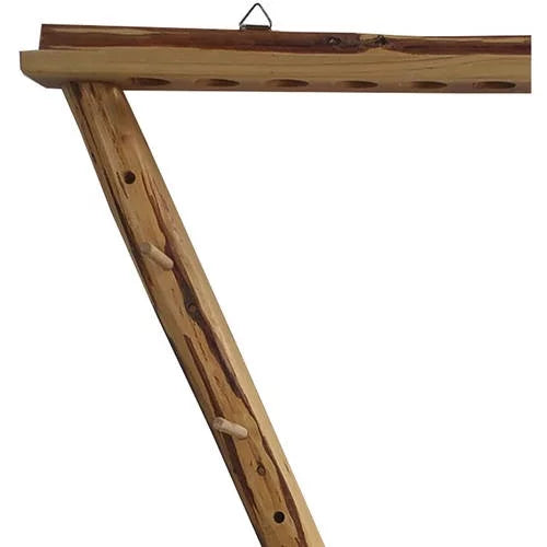 Rush Creek Creations Rustic 2 Compound Bow - 12 Arrow Archery Wall Storage Rack