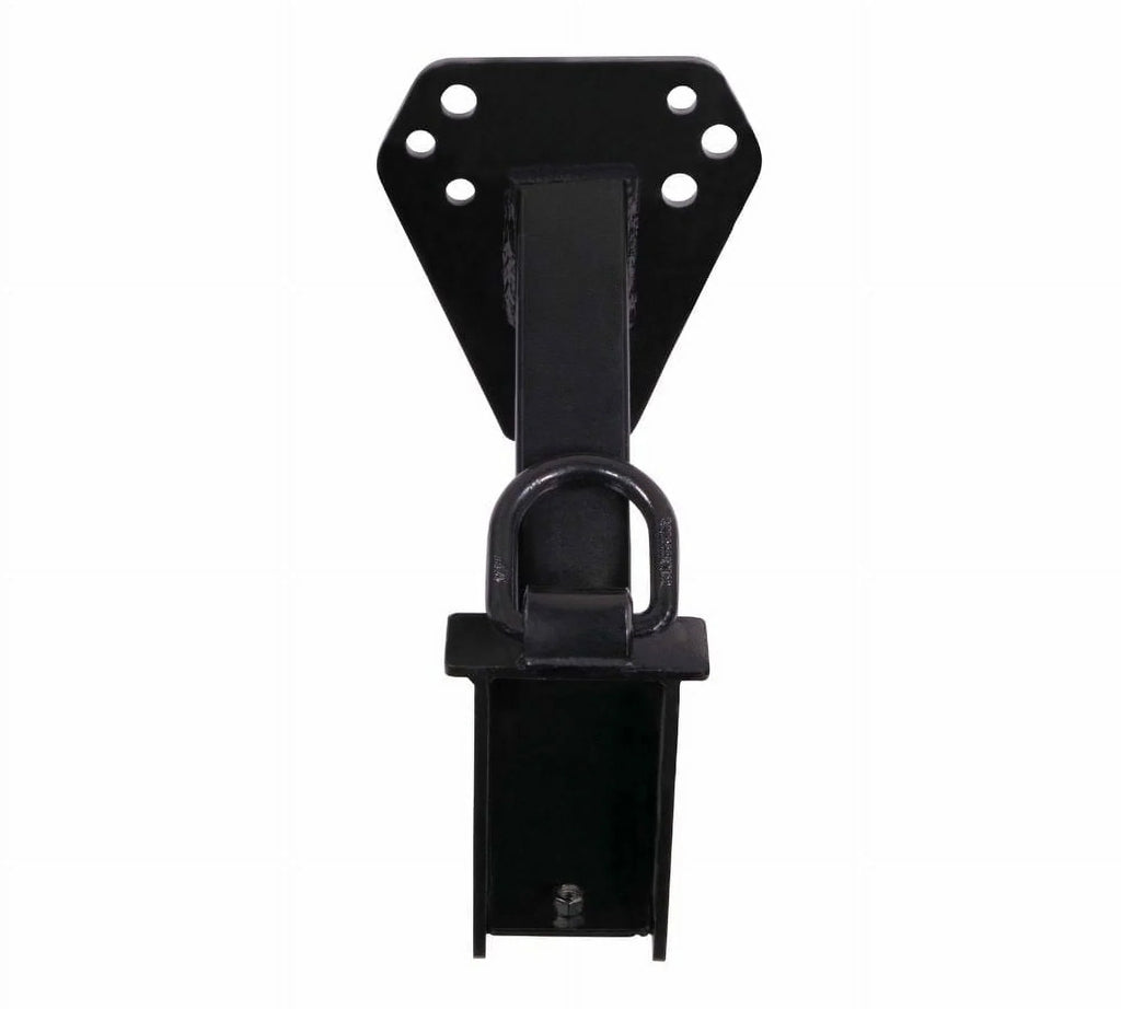 Stake Pocket Spare Tire Carrier for Utility Trailer w/ D-Ring - Trailer Spare Tire Mount Holder - Fits 4, 5, 6 & 8 Lugs Wheels on 4", 4.25", 4.75", 5", 5.5" & 6.5" Bolt Patterns