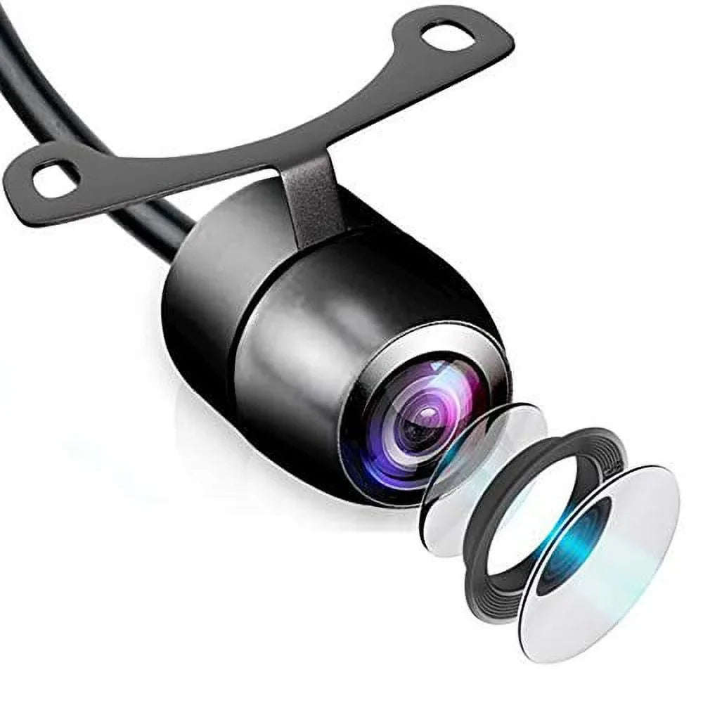 Pyle Universal Mount Front Rear Camera - Marine Grade Waterproof Built-In Distance Scale Lines Backup Parking/Reverse Assist Cam W/ Night Vision Led Lights 420 Tvl Resolution & Rca Output -