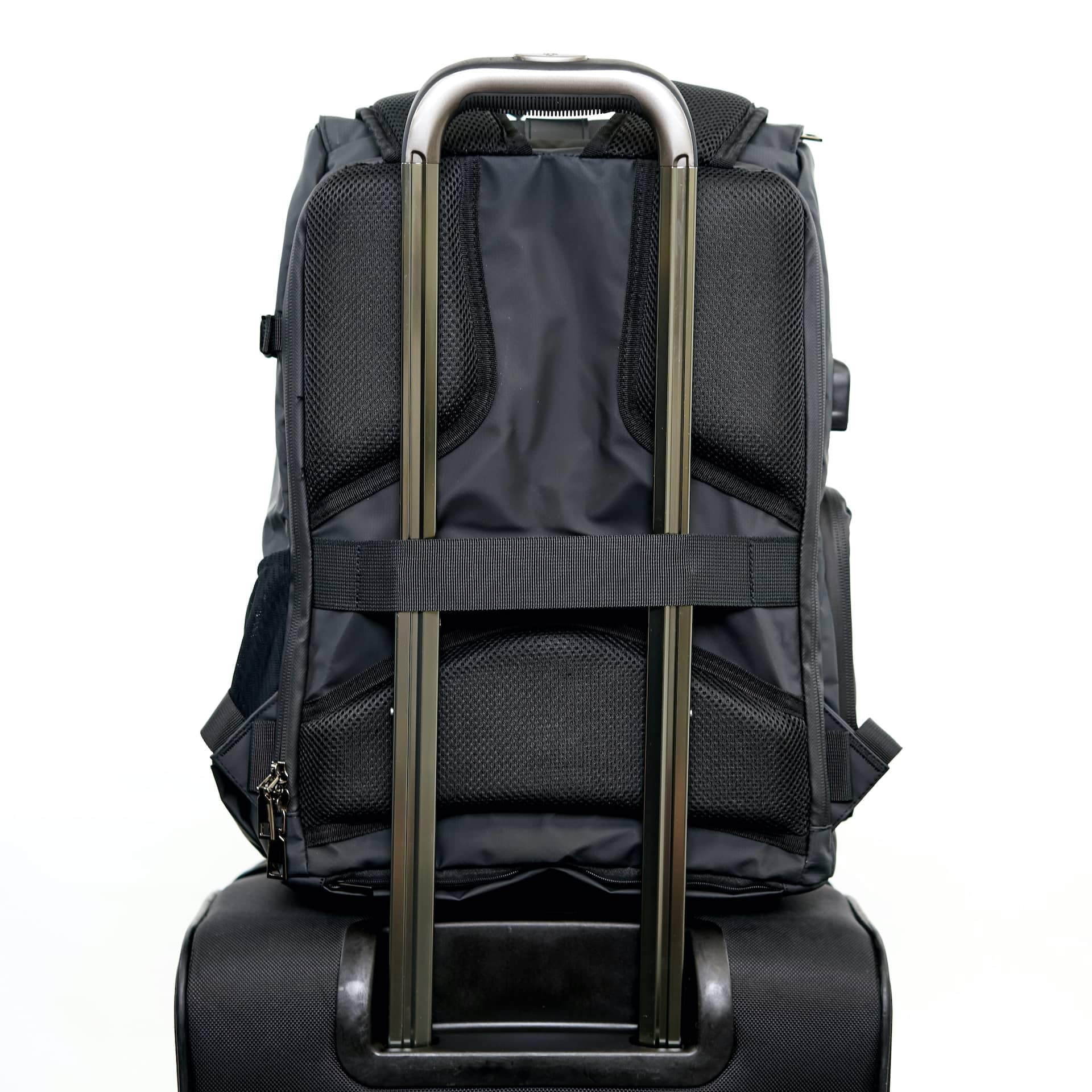 Sunny 16 Voyager Anti-Theft DSLR Digital Travel Camera Backpack Case with Adjustable Dividers and Side Access Zipper Pocket for Men Women- Works with Canon, Nikon, Sony and More (Tarpaulin, Black)