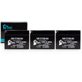 3-Pack UpStart Battery Replacement for 2012 Yamaha SR400 (FI) 400CC Factory Activated, Maintenance Free, Motorcycle Battery - 12V, 2.3Ah, UB-YT4B-BS