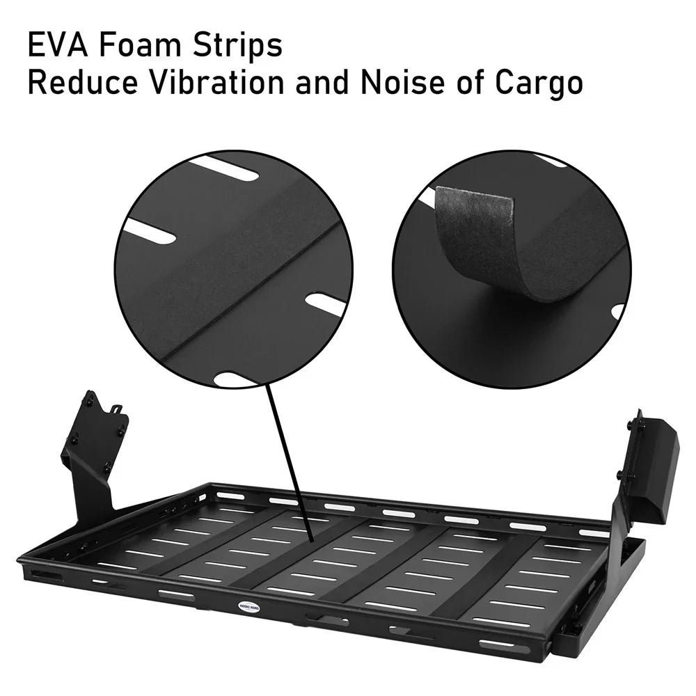 Hooke Road Rear Cargo Basket Rack Luggage Box Fit Ford Bronco 2021-2023 4-Door Black