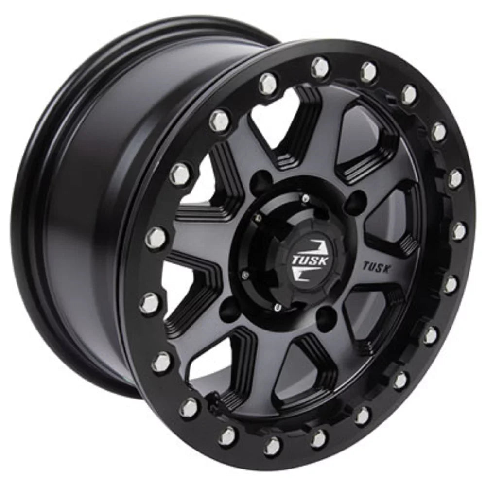 4/156 Uinta Beadlock Wheel 14x7 4.0 + 3.0 Gunmetal/Black Compatible With Yamaha Wolverine RMAX 4 1000 XT-R 2021