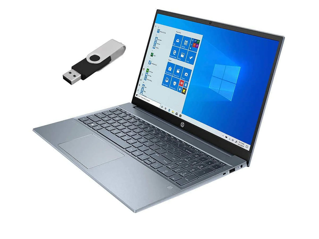 2021 HP Pavilion 15.6" FHD Business Laptop 11th Gen 4-Core Intel i7-1165G7 16GB DDR4 512GB NVMe SSD Intel Iris Xe Graphics HDMI Webcam Bluetooth Backlit Keyboard Windows 10 Pro w/ Ontrend 32GB USB