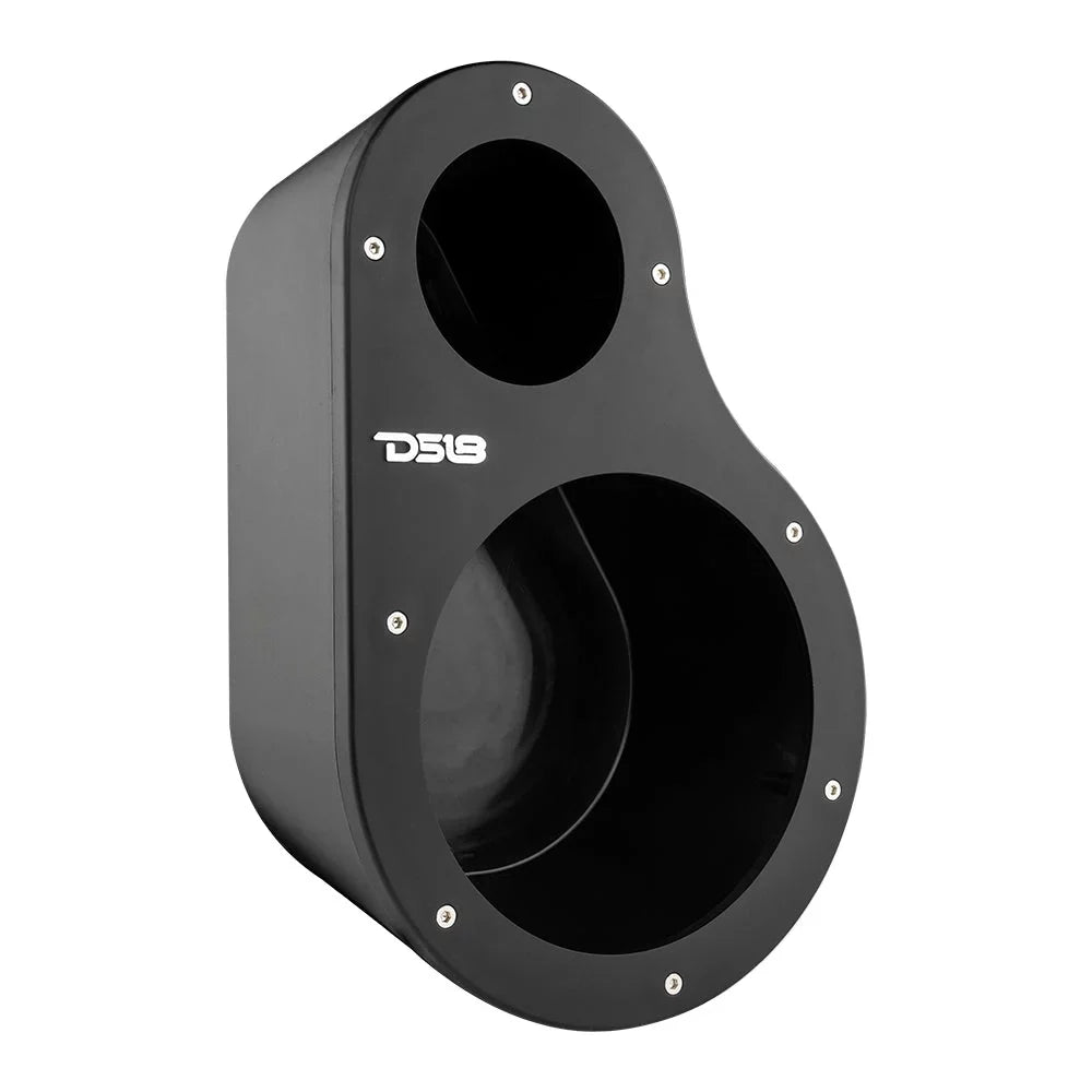 2x DS18 6.5" Speaker Enclosures & Tweeter Pods High Density ABS Universal EN6P