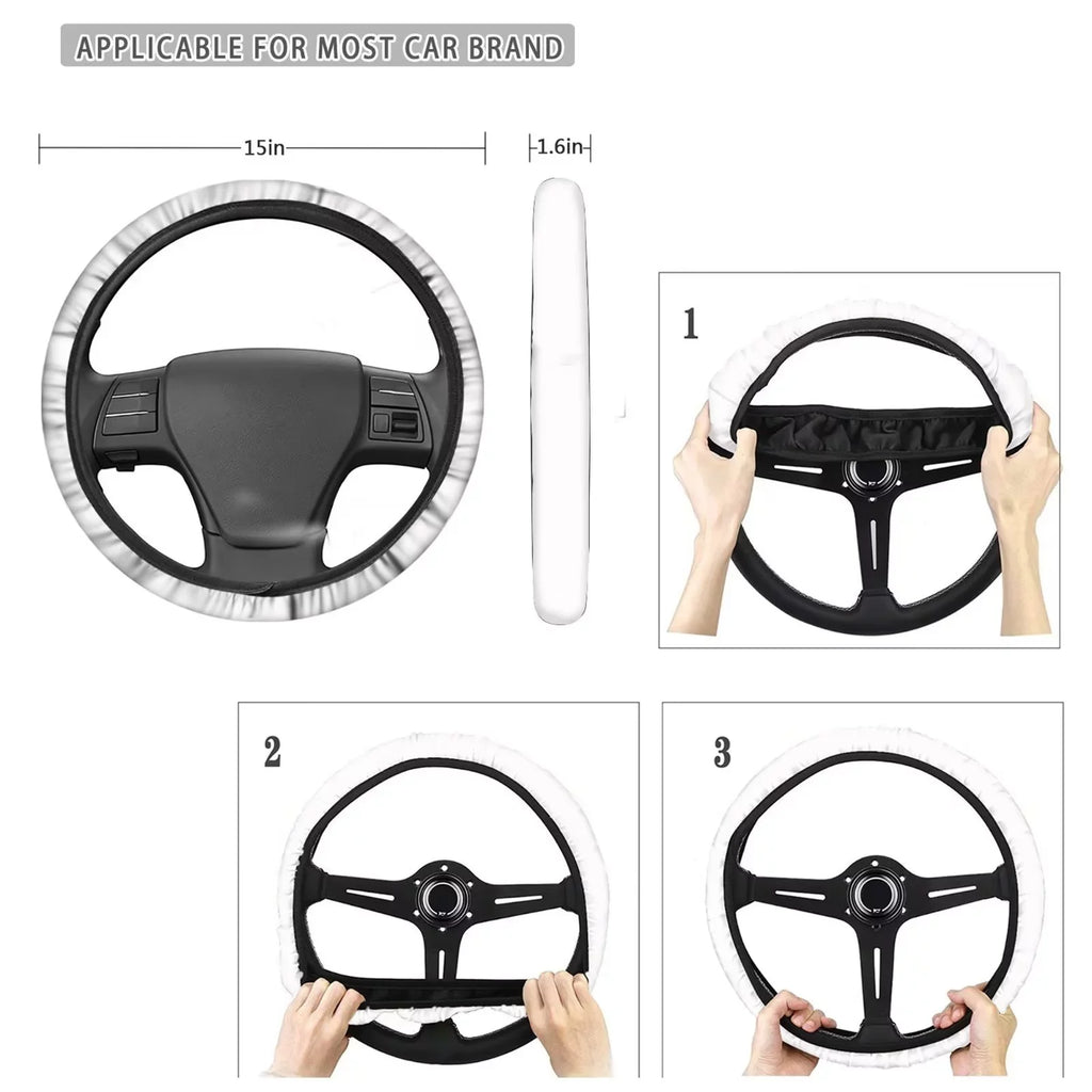 Binienty Car Seat Cover for Carseat SUV Van Auto Interior Accessories,Center Console Pad,Front Back Seat Protector Cover,Steering Wheel Pad,Armrest Cover,8pcs Running Horse Western Aztec Design