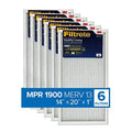Filtrete 14x20x1, AC Furnace Air Filter, MPR 1900, Healthy Living Ultimate Allergen, 6-Pack (exact dimensions 13.81 x 19.81 x 0.78)