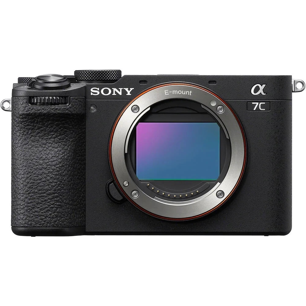 Sony a7C II Full Frame Mirrorless Camera Body with 28-60mm F4-5.6 Lens Black ILCE-7CM2L/B Bundle with Deco Gear Photography Bag Case + Extra Battery + Charger + Tripod + Software Kit & Accessories