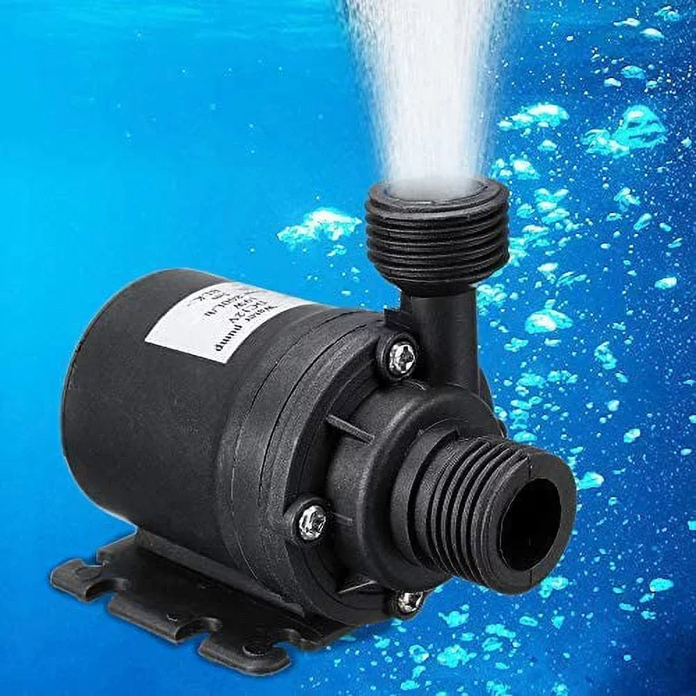 DC 24V Brushless Water Pump 1/2'' Male Thread Centrifugal Submersible Pump 800L/H 210GPH 4M/13ft for Fountain Solar Panel Pond Aquarium Water CircuLatitudeion System