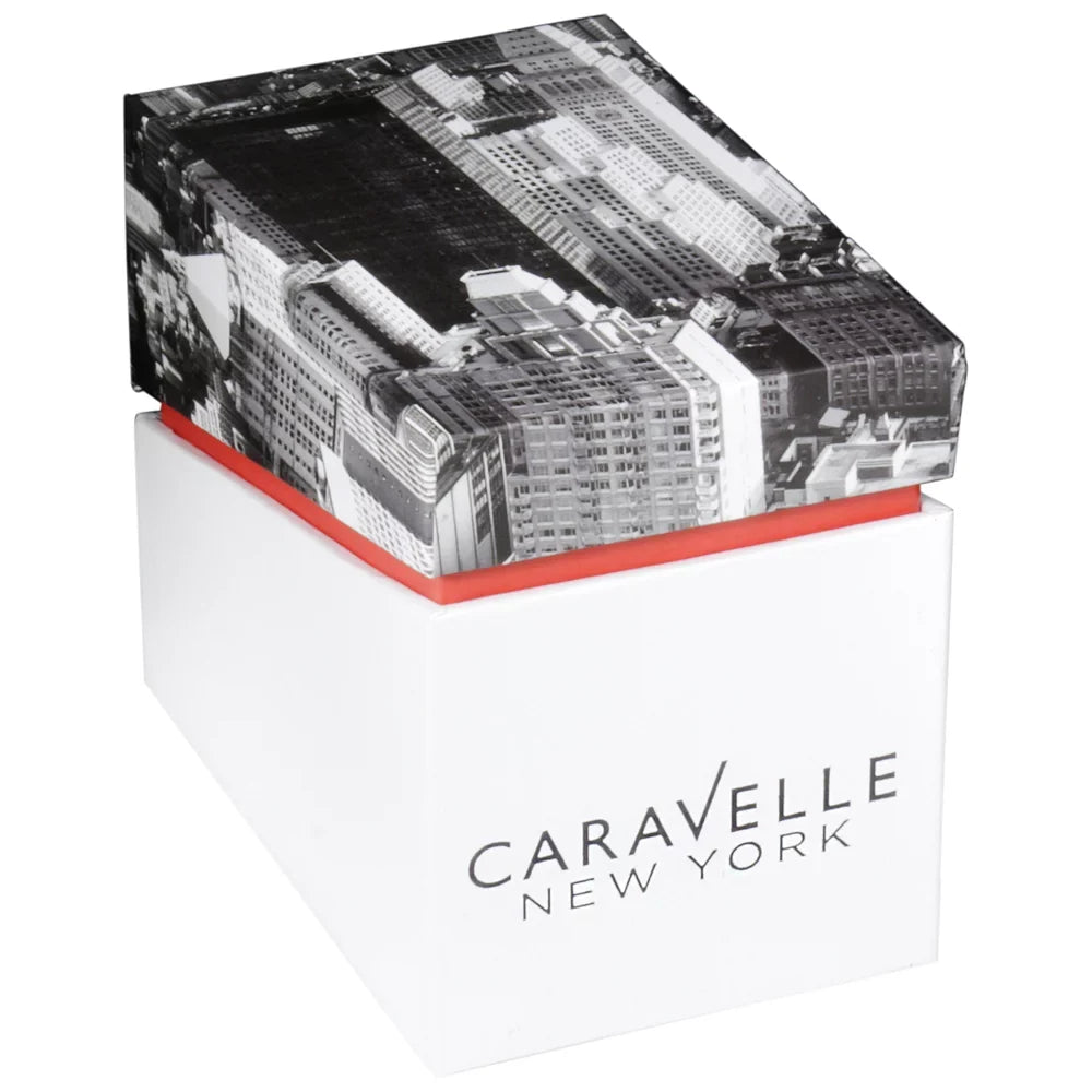 Caravelle Teal Dial Stainless Steel Ladies Watch 44M109