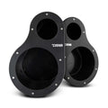 2x DS18 6.5" Speaker Enclosures & Tweeter Pods High Density ABS Universal EN6P