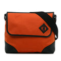 Pre-Owned Authenticated Hermès Allback Messenger Bag Canvas Fabric Orange Crossbody Bag Unisex (Good)