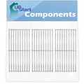 3-Pack BBQ Grill Cooking Grates Replacement Parts for Charmglow 810-8410-F - Compatible Barbeque Grid 17 3/4"