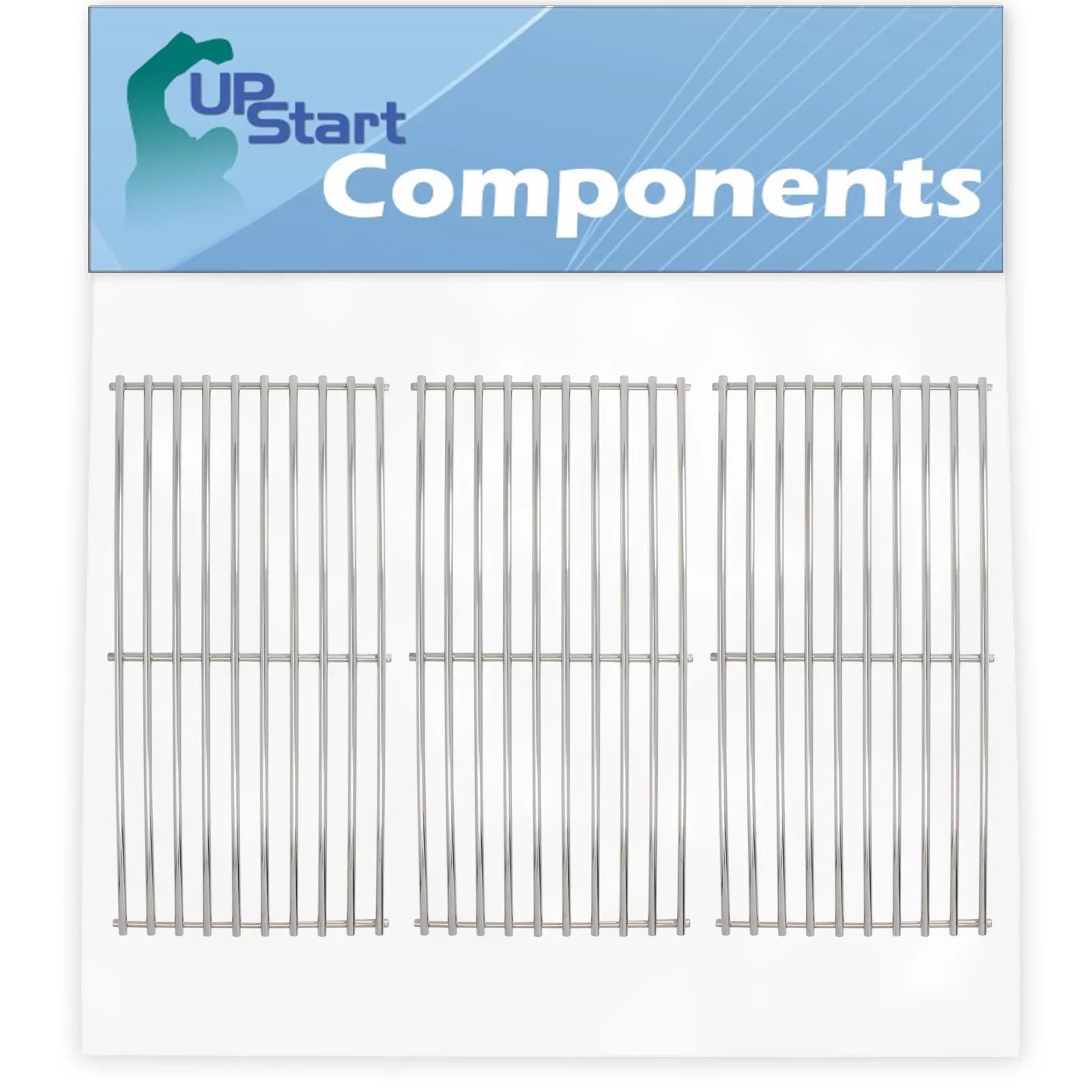 3-Pack BBQ Grill Cooking Grates Replacement Parts for Charmglow 810-8410-F - Compatible Barbeque Grid 17 3/4"